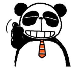 I am Handa, the panda, sincerely. sticker #4527338