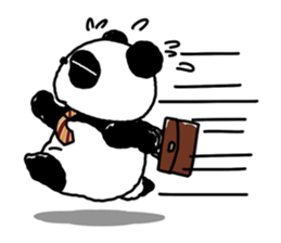 I am Handa, the panda, sincerely. sticker #4527341