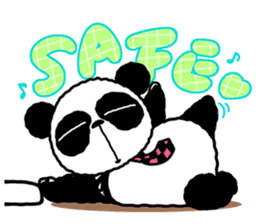 I am Handa, the panda, sincerely. sticker #4527342