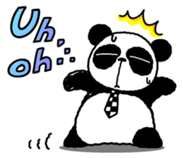 I am Handa, the panda, sincerely. sticker #4527344