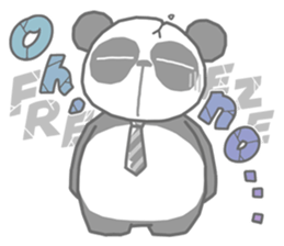 I am Handa, the panda, sincerely. sticker #4527345