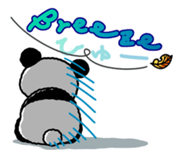 I am Handa, the panda, sincerely. sticker #4527346