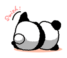 I am Handa, the panda, sincerely. sticker #4527348