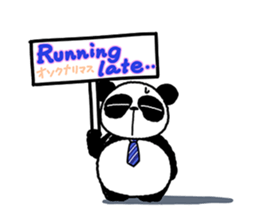 I am Handa, the panda, sincerely. sticker #4527354