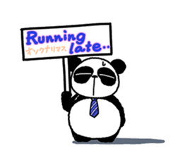 I am Handa, the panda, sincerely. sticker #4527354