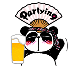 I am Handa, the panda, sincerely. sticker #4527357