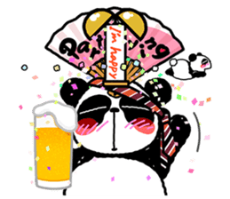 I am Handa, the panda, sincerely. sticker #4527358