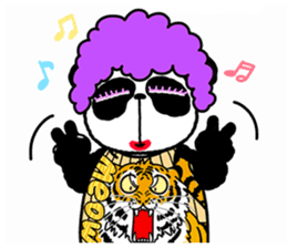 I am Handa, the panda, sincerely. sticker #4527363