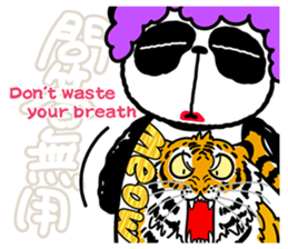 I am Handa, the panda, sincerely. sticker #4527364