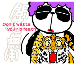 I am Handa, the panda, sincerely. sticker #4527364