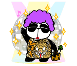 I am Handa, the panda, sincerely. sticker #4527365