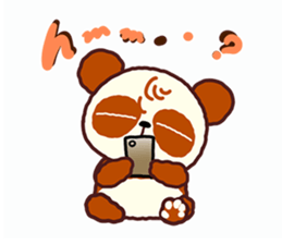 I am Handa, the panda, sincerely. sticker #4527366
