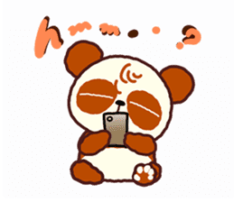 I am Handa, the panda, sincerely. sticker #4527366