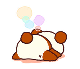 I am Handa, the panda, sincerely. sticker #4527368