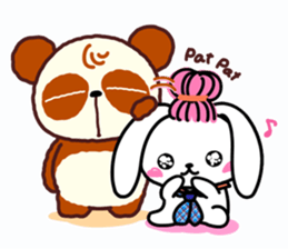 I am Handa, the panda, sincerely. sticker #4527370