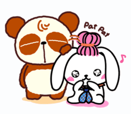 I am Handa, the panda, sincerely. sticker #4527370