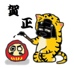 Shiba Inu and Corgi of the four seasons sticker #4527579