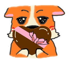 Shiba Inu and Corgi of the four seasons sticker #4527593