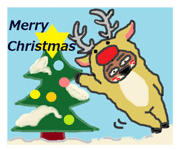 Shiba Inu and Corgi of the four seasons sticker #4527608