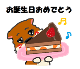 Shiba Inu and Corgi of the four seasons sticker #4527610