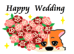 Shiba Inu and Corgi of the four seasons sticker #4527613