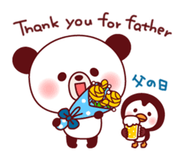 Panda(ponyan)&Puffin(Puffy)Spring&Summer sticker #4528547