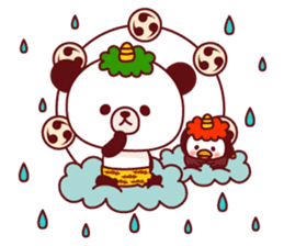 Panda(ponyan)&Puffin(Puffy)Spring&Summer sticker #4528549