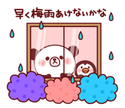 Panda(ponyan)&Puffin(Puffy)Spring&Summer sticker #4528550