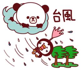 Panda(ponyan)&Puffin(Puffy)Spring&Summer sticker #4528558