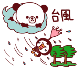 Panda(ponyan)&Puffin(Puffy)Spring&Summer sticker #4528558