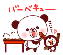 Panda(ponyan)&Puffin(Puffy)Spring&Summer sticker #4528562