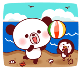 Panda(ponyan)&Puffin(Puffy)Spring&Summer sticker #4528563