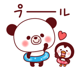 Panda(ponyan)&Puffin(Puffy)Spring&Summer sticker #4528564