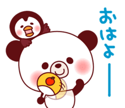 Panda(ponyan)&Puffin(Puffy)Spring&Summer sticker #4528570
