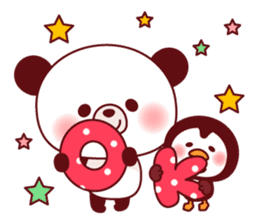 Panda(ponyan)&Puffin(Puffy)Spring&Summer sticker #4528575