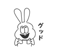 Thick rabbit8 sticker #4528739