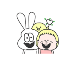 Thick rabbit8 sticker #4528745