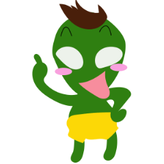 Cute cute alien sticker