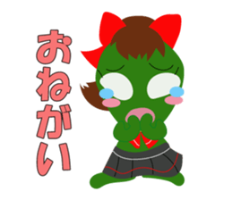 Cute cute alien sticker sticker #4529101