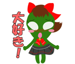 Cute cute alien sticker sticker #4529102