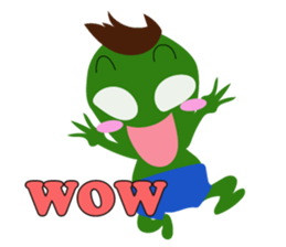 Cute cute alien sticker sticker #4529103