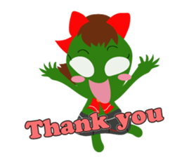 Cute cute alien sticker sticker #4529111