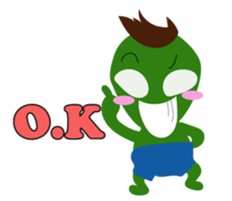 Cute cute alien sticker sticker #4529112