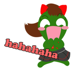 Cute cute alien sticker sticker #4529115