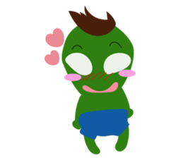 Cute cute alien sticker sticker #4529119