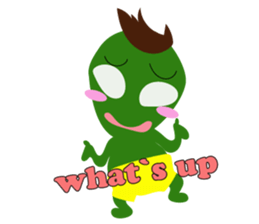 Cute cute alien sticker sticker #4529121