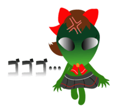 Cute cute alien sticker sticker #4529123