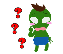 Cute cute alien sticker sticker #4529128