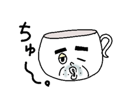 Tea Cup Man. sticker #4529626