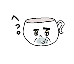 Tea Cup Man. sticker #4529627